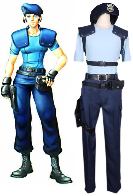 Resident Evil 1 Jill Valentine S.T.A.R.S. Uniform Cosplay Costume